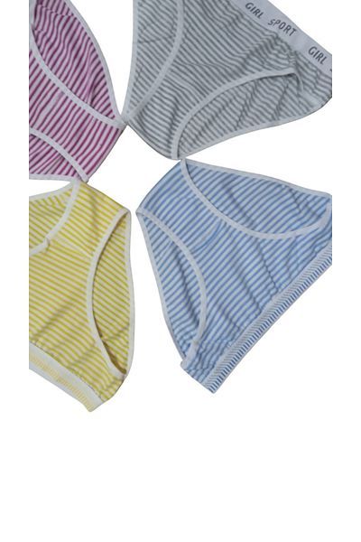 MODY Stripes Waist Thick Elastic Sports Panty