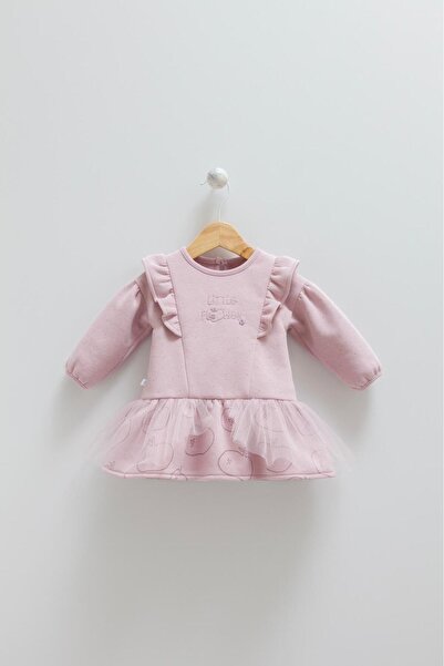 Caramell %100 Pamuk Kız Bebek Elbise