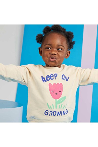 KIABI Printed sweatshirt - Grafik Edition WHITE