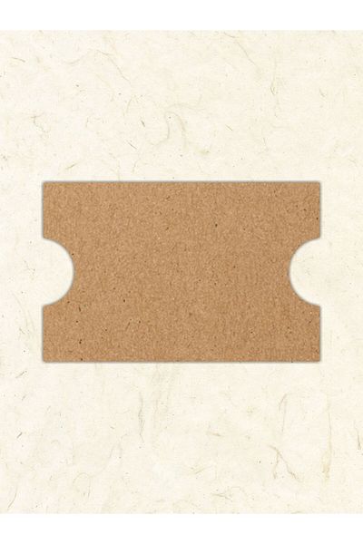 Grdall 25 Pieces Kraft Bracelet Card - Small Business Card, Unprinted Matrenich Card