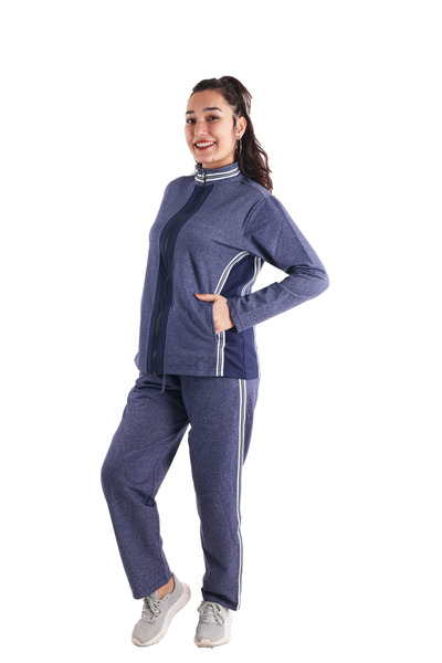 ASN concept Women's Navy Blue Tracksuit Set
