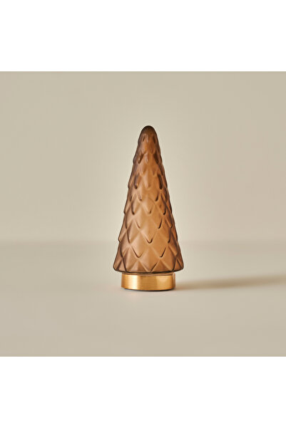 Bella Maison Pine Tree Dekoratif Ledli Aydınlatma Koyu Kahve (24 cm)
