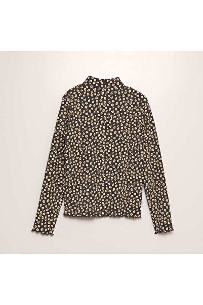 KIABI Ribbed printed undersweater GREY