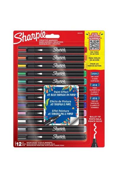 Sharpie 12 Round Tip Markers Acrylic - Bls 2201070