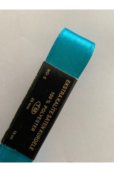 Öztürk 2cm X 10Meter Glitter Ribbon. Turquoise.