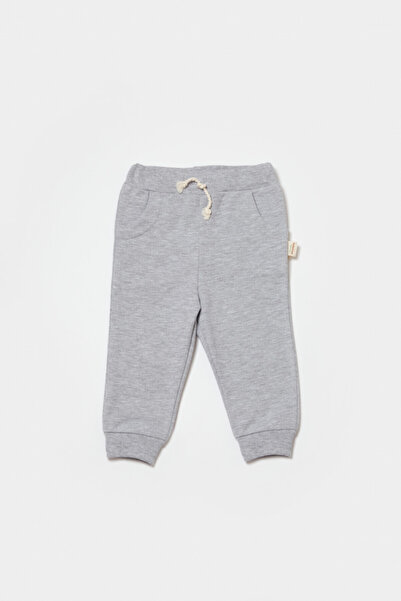 BabyCosy Pantaloni Lungi, Two Thread, 100%bumbac Organic - Gri,