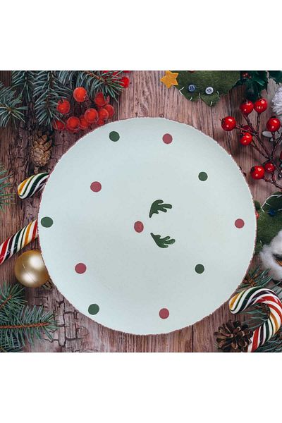 M'art Home Joy New Year's Cake Plate-1 Piece