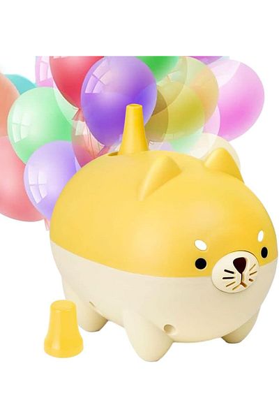 fulina Cartoon Electric Balloon Pump, Cute Animal Shape, Fast Inflation, Suitable for Weddings, Any Party