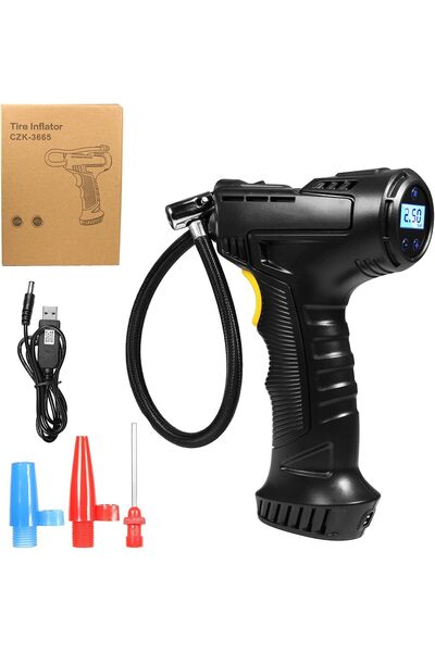 Arabest Portable Air Compressor,Handheld Air Pump with 12V DC Car Adapter,Rec...