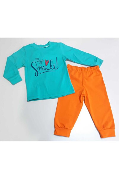 Sönmez Baby SMİLE MEVSİMLİK PİJAMA  İKİLİ KIZ BEBE ÇOCUK TAKIM