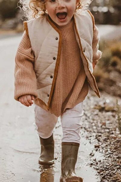 Nimini Kids Extra Esnek Bisiklet Yaka Unisex Bebek & Çocuk Kazak (0-5 Yaş)