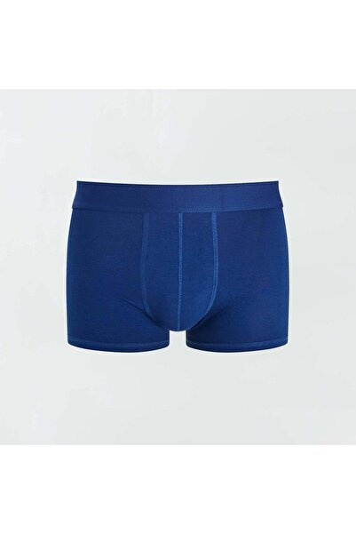 KIABI Pack of 3 plain boxers BLUE/grey/red