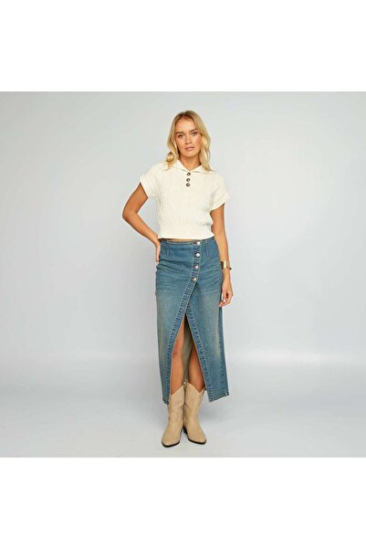 KIABI Ribbed tank top BEIGE