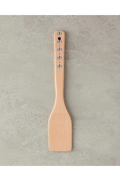 English Home Blue Carnival Beech Spatula Serving Utensil