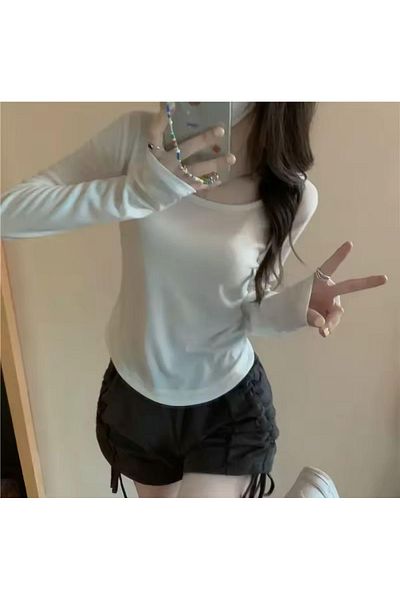 Touz Moda Μακρυμάνικο φορμάκι Y2K Cahron Basic
