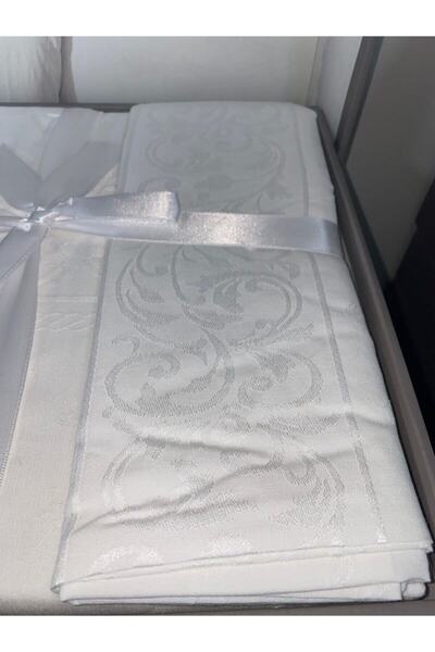 Deco Bianca White Jacquard Ranforce Duvet Cover Set