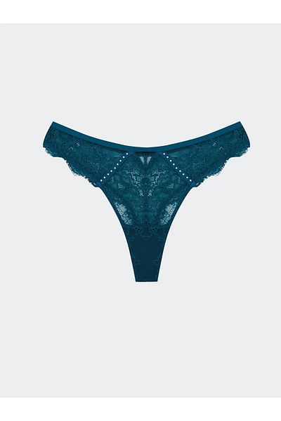 LC Waikiki Chiloți tanga fantezie LCW DREAM cu dantelă de ulei
