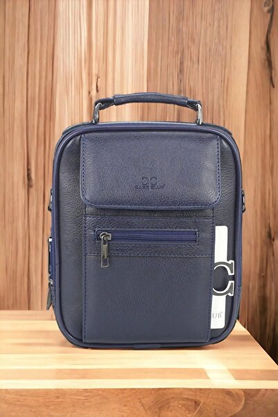 TB Terzi Bey Case Club Kasalı Erkek El ve Omuz Çantası Lacivert