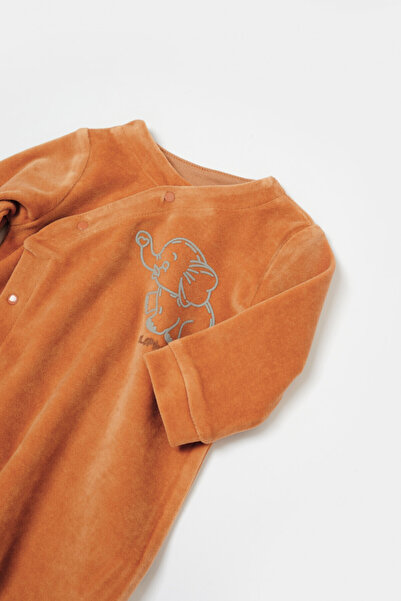 BabyCosy Elephant Jumpsuit With Long Sleeve And Brick Boots,