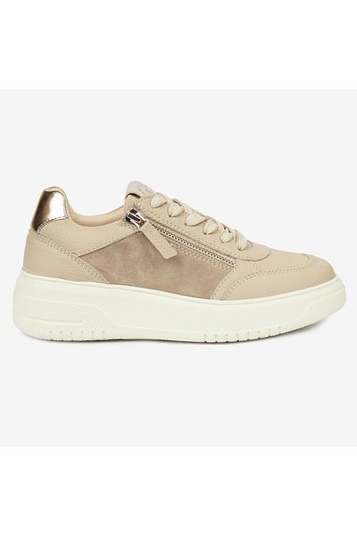 Greyder Women's Ecru Genuine Leather Sports Shoes 4K2Sa33733