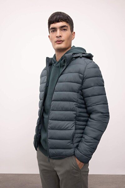 DeFacto Koyu Yeşil Erkek Mont N4661az/gn1019