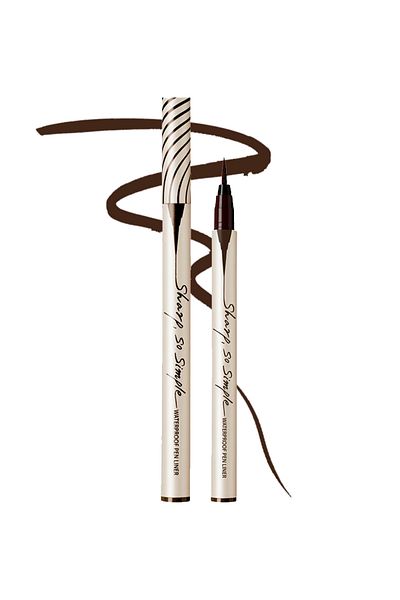 CLIO Clio Sharp so Simple Eyeliner - Waterproof, Thin Tip, Waterproof Pen Liner (02 Brown)