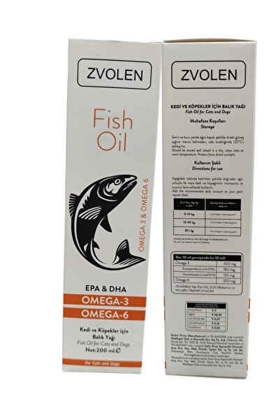 Fish Oil Omega 3-6 Kedi Ve Köpekler / Balık Yağı 200ml