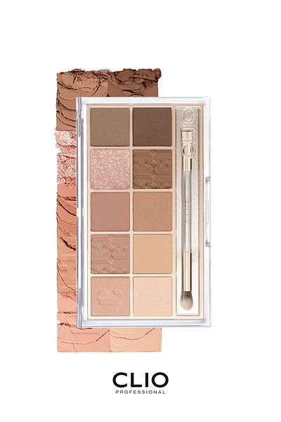 CLIO Clio Pro Eye Palette - Eye-Catching Colors, Intense Pigmented Eyeshadow Palette (11 Walking On The Cozy Alley)