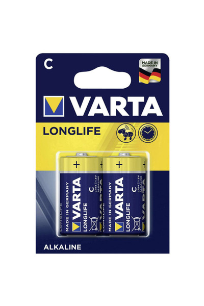 Varta Alkalin Orta Boy Pil C Longlife Extra 2 Lİ
