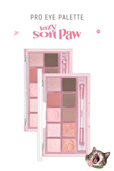 CLIO Clio Pro Eye Palette - Multifunctional Eyeshadow Palette (20 Lazy Soft Paw) (Koshort in Seoul Limited)