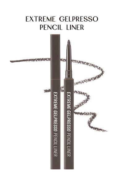 CLIO Clio Extreme Gelpresso Pencil Liner - Waterproof, Lasting All Day, Gray Brown (04)