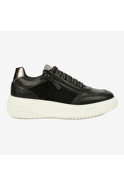 Greyder Women's Black Genuine Leather Sports Shoes 4K2Sa33733