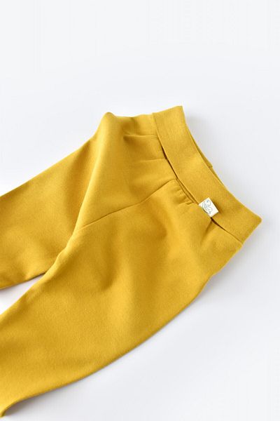 BabyCosy Pants with Boots - Organic Cotton Yellow BabyCosy, 3-6 months