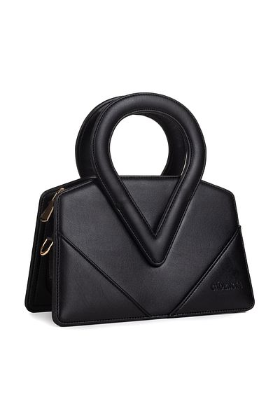 NOTHING Regulus - Hand and Shoulder Bag with Gold Metal Accessories, Adjustable Strap