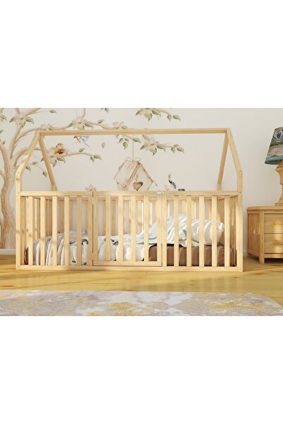 Montessori Boss MARİN - MONTESSORİ ÇATILI AHŞAP YATAK