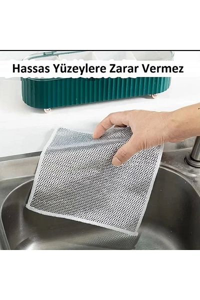 Yenimiyeni 3 Pieces of Anti-Scratch Wire Dishcloth Scrub