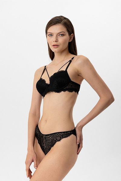 Pierre Cardin 4886 Biella Soft Push Up Δαντελένιο Σετ σουτιέν