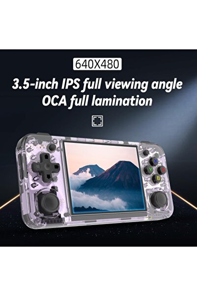 ANBERNIC RG35XX H Retro Portable Game Console, WiFi, Bluetooth 4.2, 3.5" IPS Screen, 64G TF Card, 5515 Games