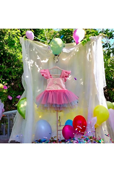 Butik Pink Unicorn Tulum Elbise