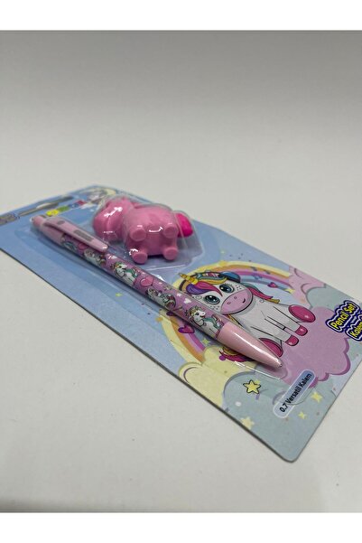 ÇilekKurdu Unicorn Uçlu Kalem Ve Silgi 0.7