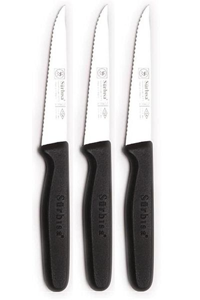 Sürbisa Ferret Black Laser Sharpening Vegetable and Fruit Knife - 3 Pieces 61004-Lz