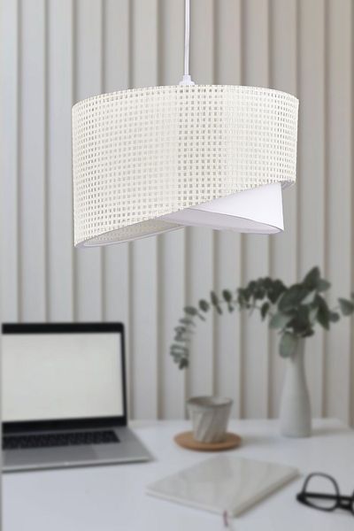 Emg DesiGn Ellipse 2 Tier Fabric Cake Chandelier Children's Room Bedroom Living Room Kitchen Hall