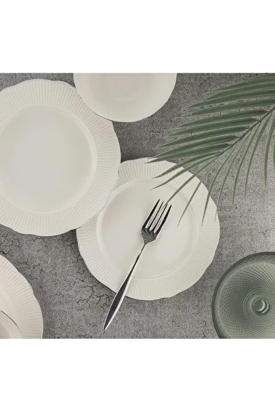 Kütahya Porselen 21 cm Platinum Mesh Bonnet Cake Plate
