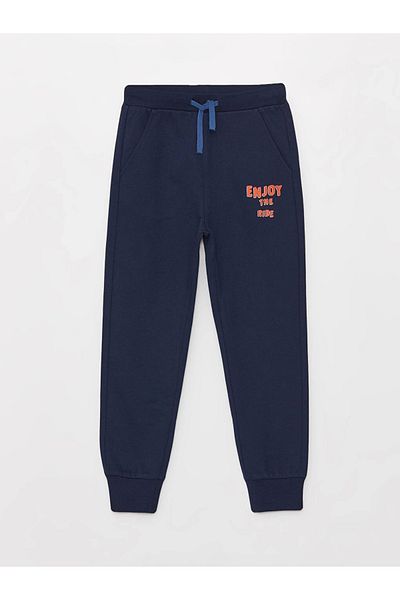 LC Waikiki LCW Kids Navy Blue ελαστική μέση με στάμπα για αγόρια Jogger Sweatpants