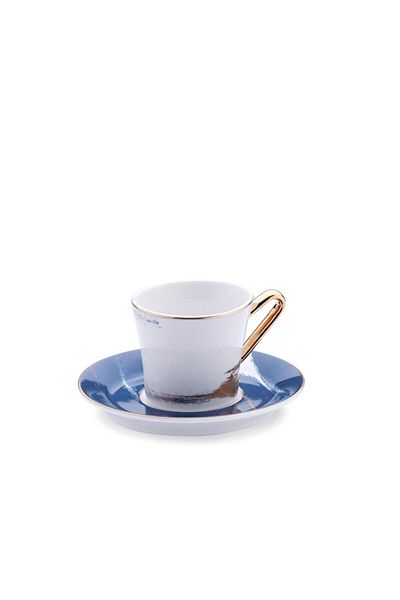 KORKMAZ A8644-2 Orient 4 Piece Coffee Cup Set for 2 People