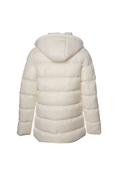 hummel Kbelle Kadın Beyaz Kapüşonlu Mont