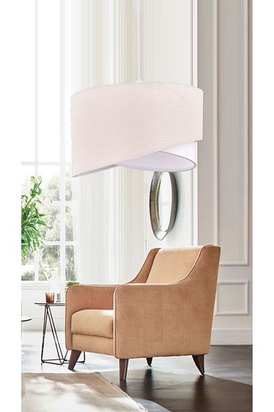 Emg DesiGn Ellipse 2 Tier Fabric Cake Chandelier Children's Room Bedroom Living Room Kitchen Hall