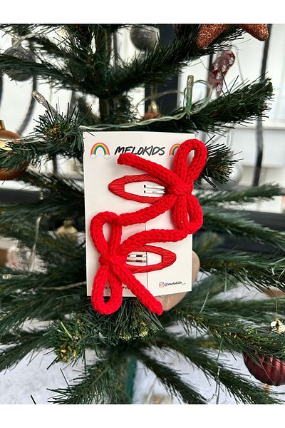 Melo Anniversary Buckle with Red Knitted Ribbon Buckle