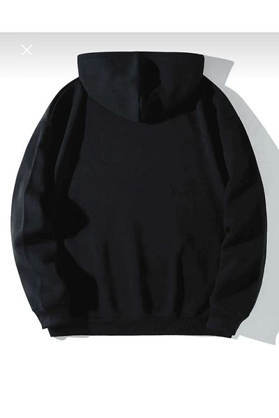 New Shine Unisex Μπροστινό Sun Printed Oversize φούτερ με λαιμόκοψη