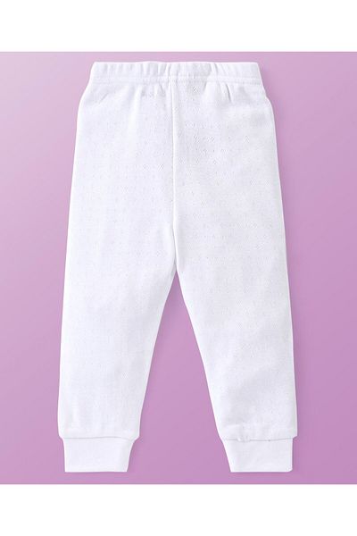 Babyoye Babyoye Cotton Full  Thermal Inner Wear Pant - White